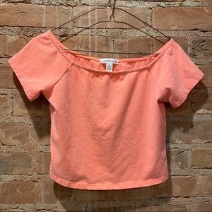 Salmon Crop Top